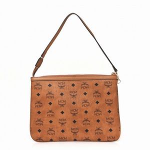 MCM visetos wristlet pouch